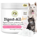 消化酵素とプレバイオティック繊維を備えた犬のためのWORListicペット有機物プロバイオティクス - 2 Oz - 消化器の健康のための毎日の猫と犬のプロバイオティクス、アンチDiarrhea&Gutサポート - 自然粉末サプリメント