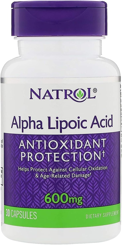 NatrolのアルファLipoicの酸600のMg、30の計算