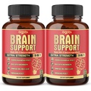 前bi 9in1脳サポートサプリメント - 2パック60カウントブレンドアッシュワガンダ、Panax Ginseng、Gotu Kola、Ginkgo、ブラックペッパー&その他 - 精度、フォーカス、メモリ&エネルギー生産サポート