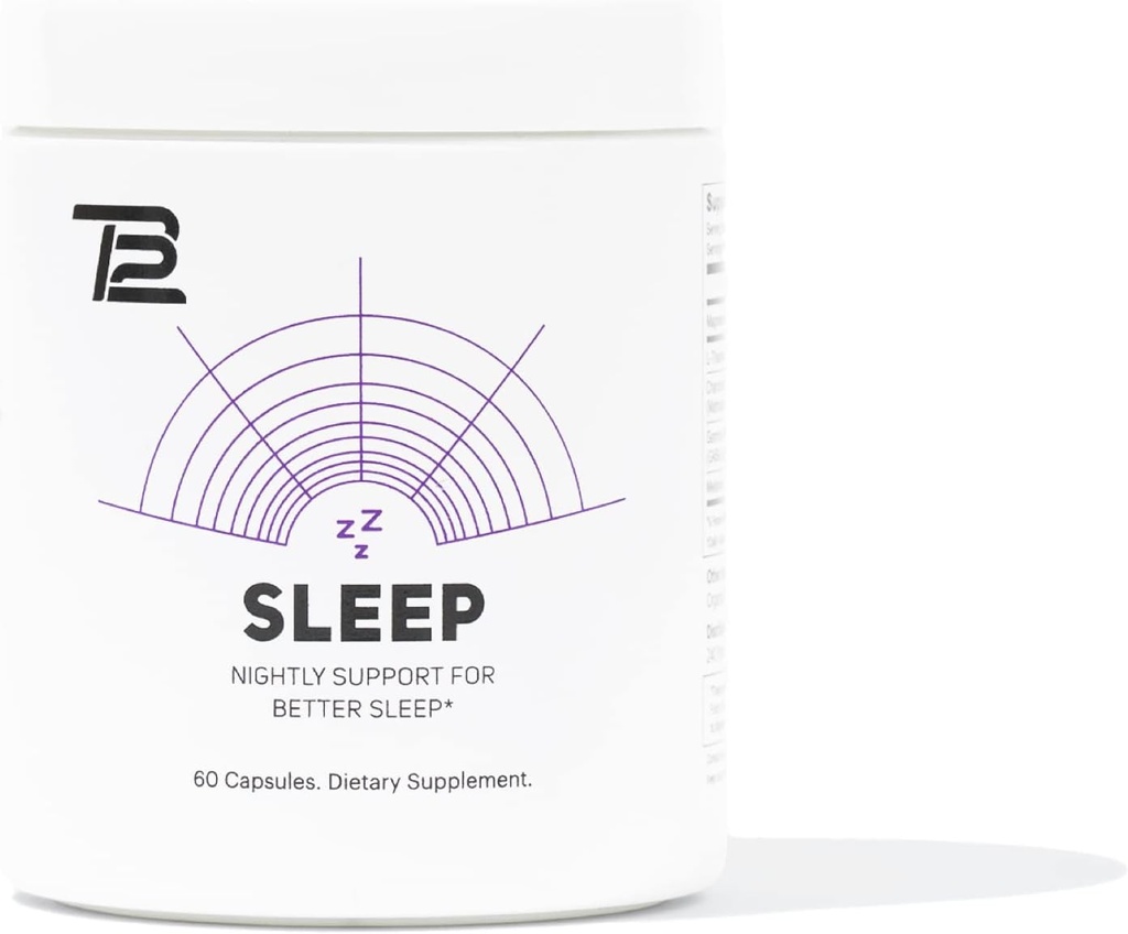 TB12 睡眠 - マグネシウム、L-テアニン、カモミール、GABA、メラトニンと睡眠不足を抑え、リラックスを促進し、睡眠の質を改善します。 ストレスと気分の夜のサポート