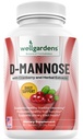 クランベリーエキスで100%純粋なD-Mannose - 清潔な不純物、自然な尿路の健康、肝臓およびぼうこうサポートカプセル、非GMOを助けます