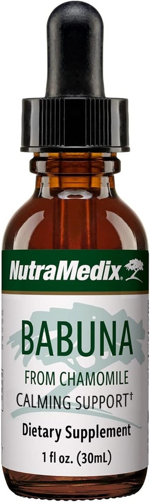 NutraMedix Babuna Calmドロップ - 最適の残りとリラクゼーションサポートのためのカモミールエキス - Calmingサプリメントは、お茶や飲み物をリラックスするための水と混合することができます(1oz / 30ml)