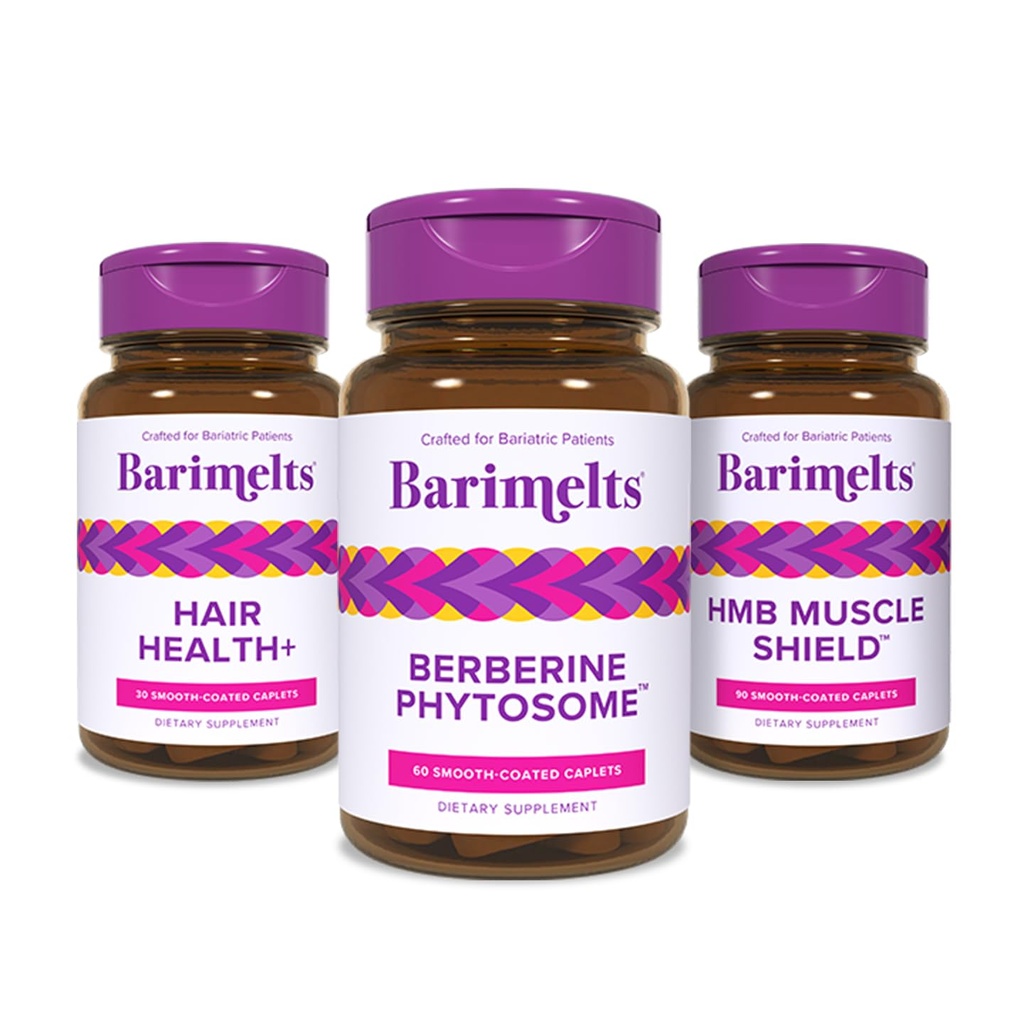 BariMelts Empower Your Journey Pack, Hair Health+, HMB Muscle Shield, and Berberine Phytosome