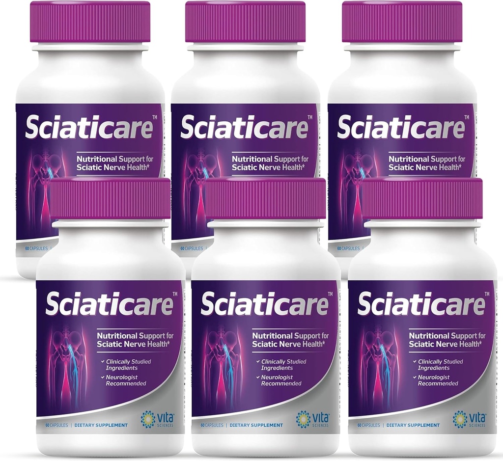 Vitaの科学のSciaticareのNerveの自然なR-ALAの形態40Xの強さ、総合的なアルファ リポ酸(ALA)無しのSoothingの補足のビタミン-腰神経の坐骨、ヒップ、腿、足、フィートを下げて下さい