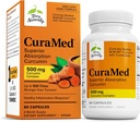 テリー自然にCuraMed 500mg - 脳および免疫の健康サポートのための酸化防止サプリメント - クルクミン&ターメリックエッセンシャルオイルとサプリメント - ハーブ肝臓サポート - 60 Softgels