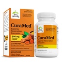 テリー自然にCuraMed 500mg - 脳および免疫の健康サポートのための酸化防止サプリメント - クルクミン&ターメリックエッセンシャルオイルとサプリメント - ハーブ肝臓サポート - 60 Softgels