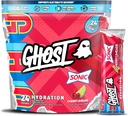 GHOST Hydration パケット, ソニック チェリー リメード, 24 スティック, 電解質粉末 - ドリンク ミックス サプリメント マグネシウム, カリウム, ビタミン C - ビーガンフレンドリー, 大豆の無料, 砂糖 & グルテンフリー