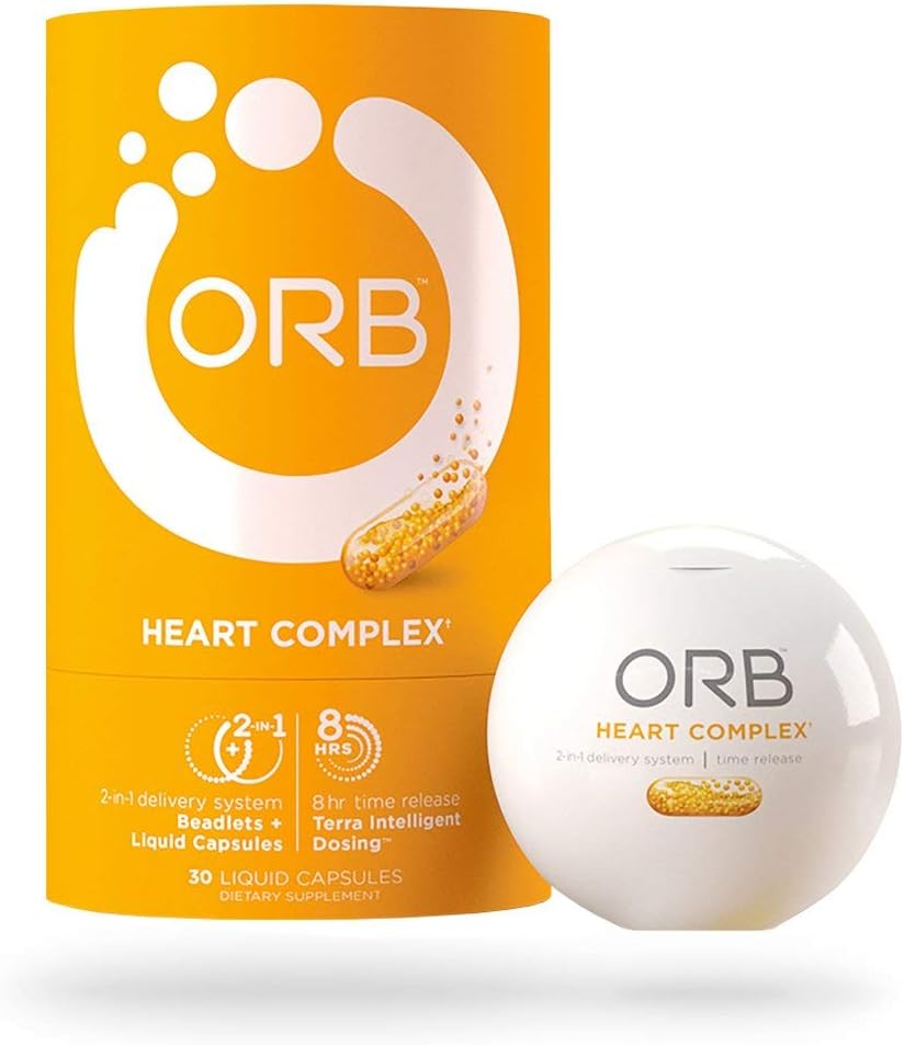 ORBハートコンプレックス - タイムリーなCOQ10 - 24 - 心臓健康サポート、心血管の健康をサポート、健康な血圧、抗酸化サポート - 60カウント
