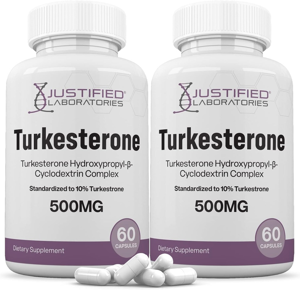 正当化された実験室(2のパックのTurkesterone 500mgの10%は自然に増加のStaminaの持久力強さ120のカプセルを標準化しました