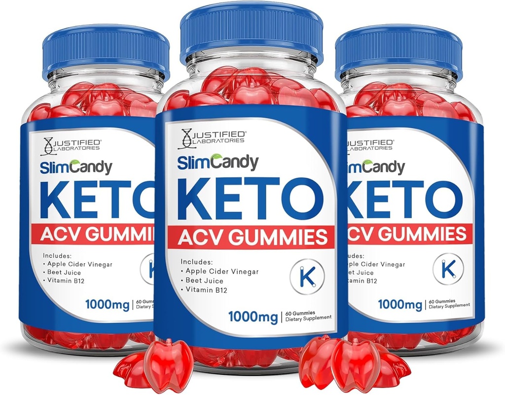(3 パック) スリム キャンディ Keto ACV グミー アドバンスト フォーミュラ 1000MG スリムキャンディ Keto グミー アップル サイダー Vinegar フォーミュレート と Pomegranate ビート ジュース パウダー B12 ビーガン 非 GMO 180 ガミー