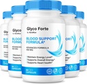 (5パック)Glyco Forteカプセル、全身の健康を維持する公式GlycoForte、血液循環をサポートするためのすべての自然な式、プレミアムGlyco Forte Pastillasレビュー(300カプセル)