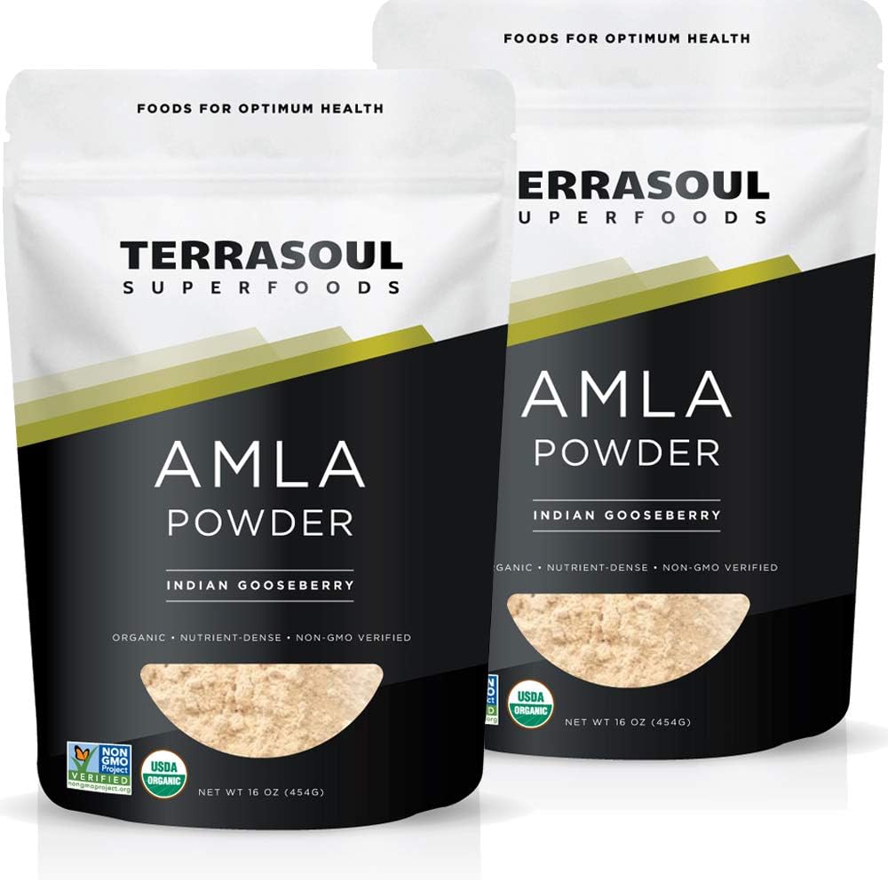 Terrasoul Superfoods Organic Amla Berry Powder (Amalaki), 2 Lbs - 抗酸化ビタミンCが豊富 | 免疫力をサポート