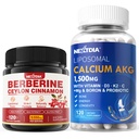 Berberineの補足1500mg + LiposomalカルシウムAKGの補足1500mg