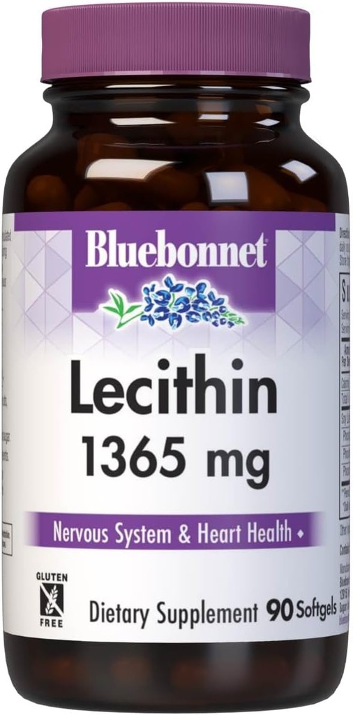 Bluebonnet Lecithin 1365mg、90カウント