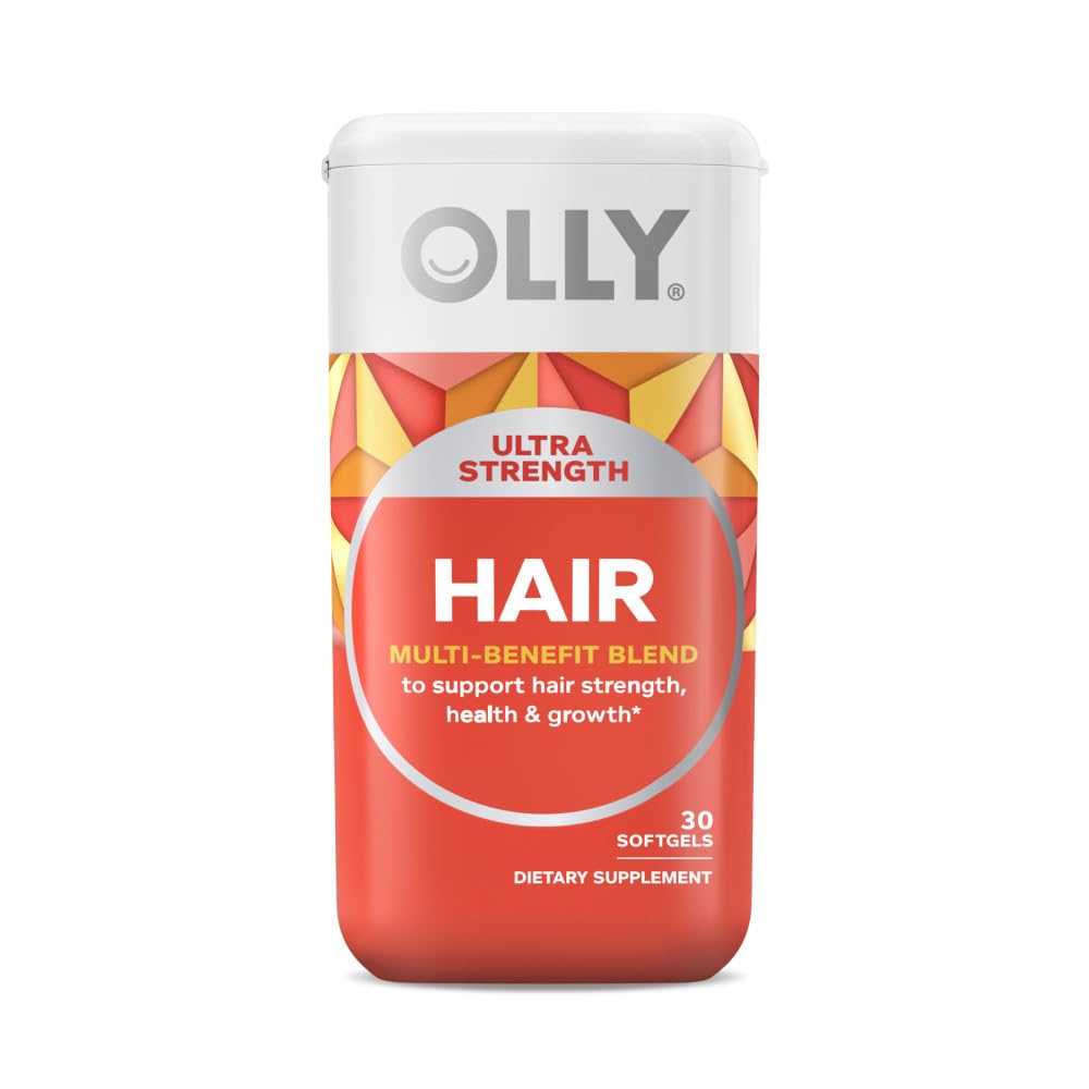 OLLY の毛および皮のビタミンの束 - ビオチン、ケラチン、ビタミン B12、ビタミン A、E、明確な皮のための亜鉛 - 30 および 50 の計算のための olly の毛および皮のビタミンの束-の超強さの毛の Softgels