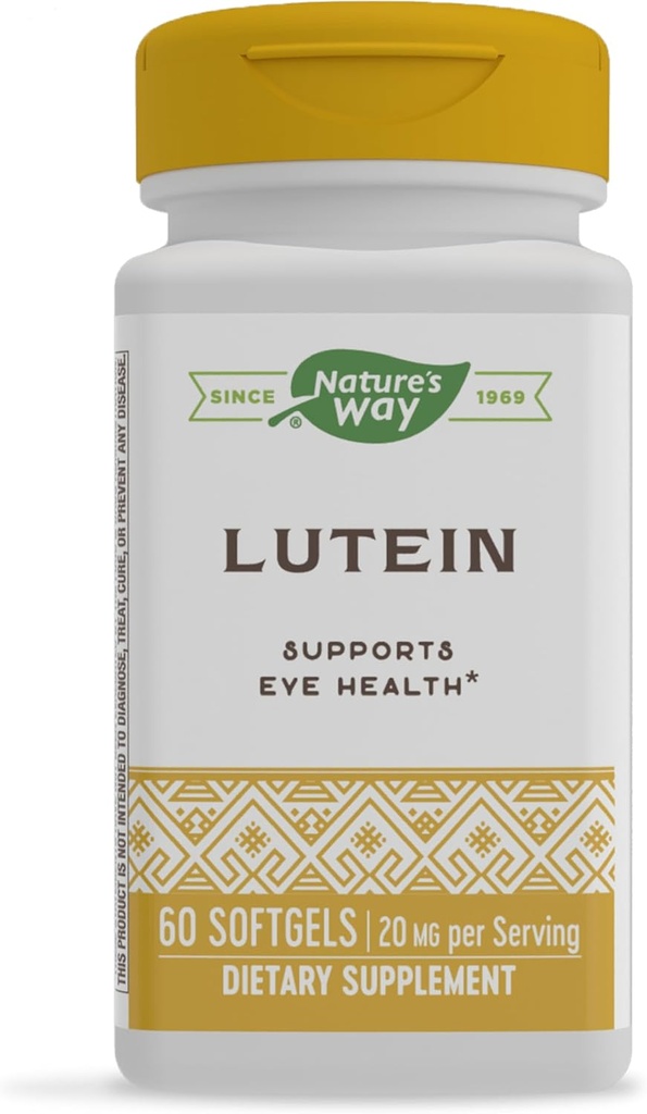 Nature's Way Lutein、サポート目の健康*、60の柔らかいゲル