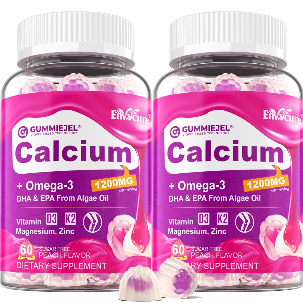 砂糖なしのカルシウムのクエン酸塩のグミー1000mg w/ビタミンD3 K2、マグネシウム、亜鉛、ほう素、マンマンガン、骨のための銅、筋肉及び免疫、女性及び人のための最終的な吸収カルシウム補足 - ビーガン、120 Cts
