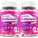 砂糖なしのカルシウムのクエン酸塩のグミー1000mg w/ビタミンD3 K2、マグネシウム、亜鉛、ほう素、マンマンガン、骨のための銅、筋肉及び免疫、女性及び人のための最終的な吸収カルシウム補足 - ビーガン、120 Cts