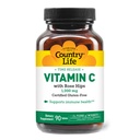 ローズヒップとカントリーライフビタミンC 1000mg - タイムリリース免疫サポートサプリメント - 抗酸化保護 - ビーガン、グルテンフリー、防腐剤フリー - 90錠