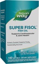Nature's Way Super Fisol Fish Oil, Enteric コーティング, Cardiovascular and Joint Health*, Mega Potency Omega-3s, 180 Softgels (パッケージ 5 月 Vary)