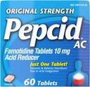 Pepcid AC 元の強さの胸当ての救助のタブレットは、酸の消化及び酸の胃を、減らし、制御する 10 の mg の Famotidine、速い行為、60 の Ct が原因で胸当てを防ぎます