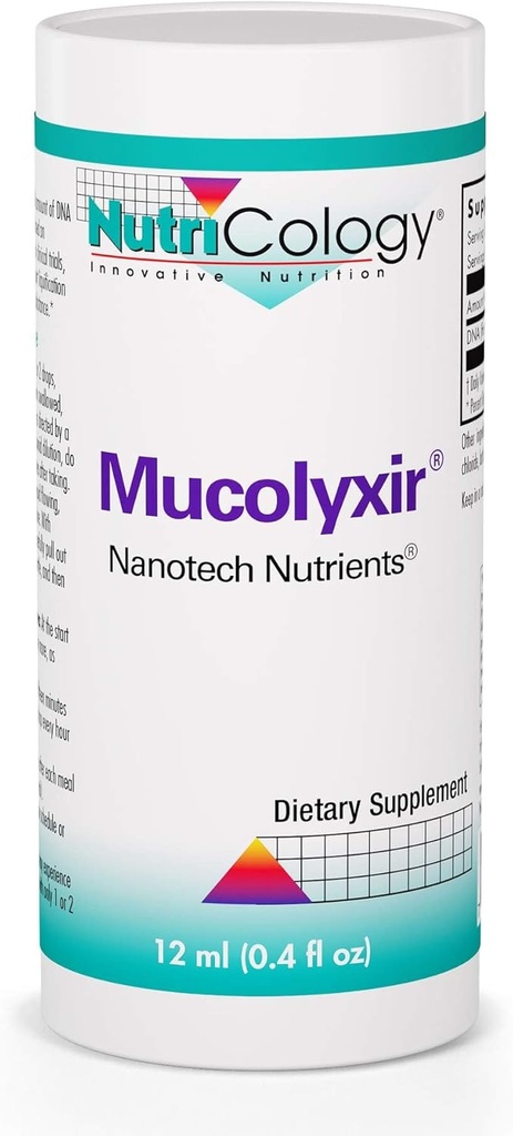 Nutricology Mucolyxir の補足 - 肺、Mucus の救助、Microdose DNA、ワイルド パシフィックのサーモン、液体の低下からの Mucus の整理 - 0.4 Fl Oz