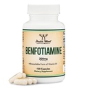 Benfotiamine 300mg サービング (Third Party Tested, 120 Capsules, 150mg per Cap) Non-GMO, Thiamine B1 レベルをブーストする (Third Party Tested, 120 Capsules, 150mg Per Cap) 非 GMO, (Third Party Tested Than Thiamine, Fat Soluble より吸収性) ダブルウッド