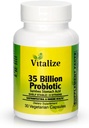 UVitalize - 35億PROBIOTIC|女性&男性用プロバイオティクス|プロバイオティクスと8プロバイオティックス|メタボリズムと消化器の健康をサポート | 完全菜食主義者のカプセル | 30個のベジタリアンカプセル