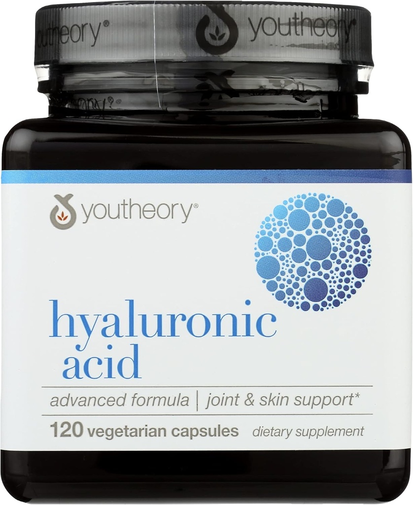 Youtheory Hyaluronic酸の高度の方式、酪農場は、120のカプセルを(1のパック)放します