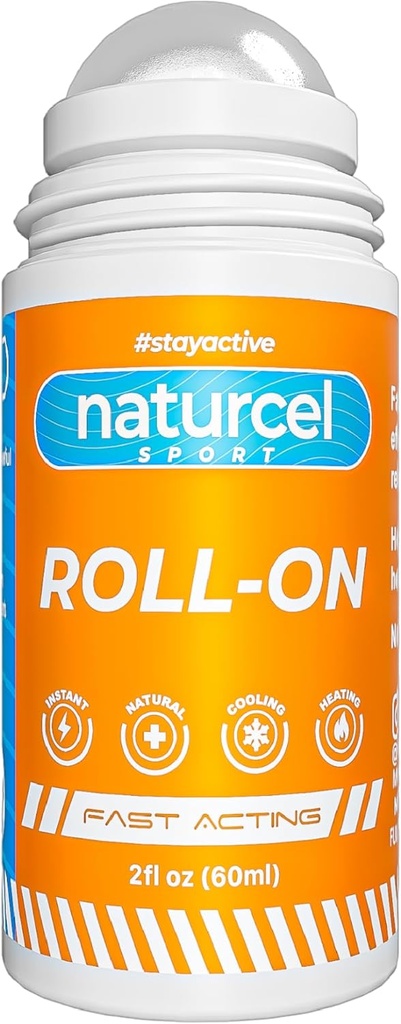 Sport Roll-On, 2FL OZ, Topical Reliever for Aches and Pains of Muscles and Joints, Cooling, Fast Acting, Mess Free Massage Roller, Colorless