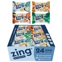 Zingキッズプロテインバーバラエティパック、グルテンフリー100カロリーミニバー、ハイプロテイン、ビーガン栄養バー、酪農場無料植物ベースのタンパク質 - 24カウント