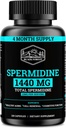 Spermidineの補足(女性及び人のための99%の純粋なSpermidineの補足の1440mg) 4か月の供給(WheatのGermのエキスより有効な100X)細胞の健康、反老化及びエネルギーのためのサービングごとの12MGS