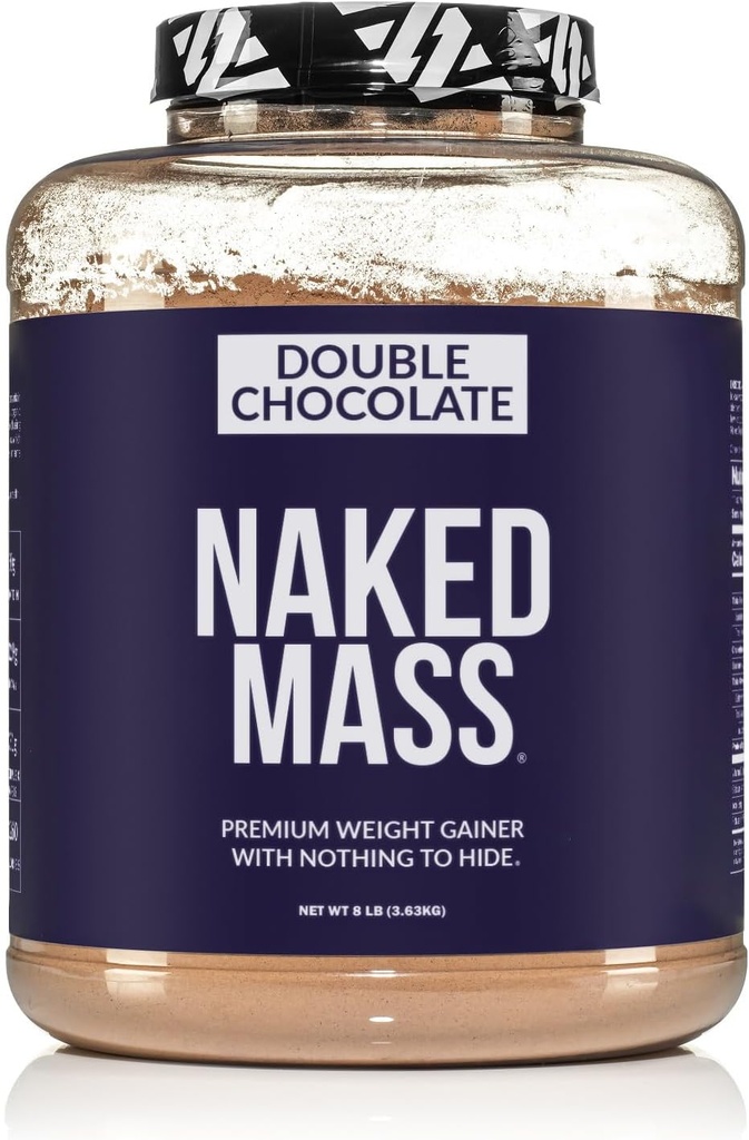 NAKEDダブルチョコレートマス - 1,260カロリー、50Gタンパク質、人工物なし。 すべての自然な重量のゲインダーの蛋白質の粉- 8Lb バルク、GMO は放します、グルテンフリー及び大豆は放します