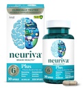 記憶、焦点及び集中のためのNEURIVAプラスの脳の補足+臨床的にテストされたNootropicsのPhosphatidylserineおよびNeurofactorのビタミンB6及びB12の30の計算のカプセルが付いている認知機能