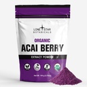 Loneの星の植物の有機性Açaiの果実のスーパーフードの粉、3.52oz (100グラム)、酸化防止剤、ビタミン、ミネラル、健康な栄養物、スムージー、スープ、サラダに加えて下さい