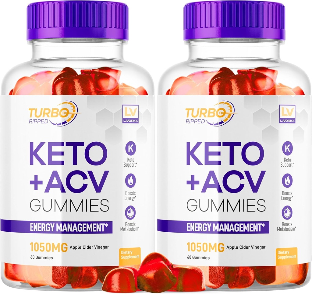 (2 パック) ターボ リッピング Keto 減量 ACV グミー、ターボ リッピング Keto ACV グミー、ターボ リッピング グミー、ターボ リッピング Keto ACV アップル サイダー Vinegar 高度な Multivitamin ヘルシー s ガミー、2 ヶ月