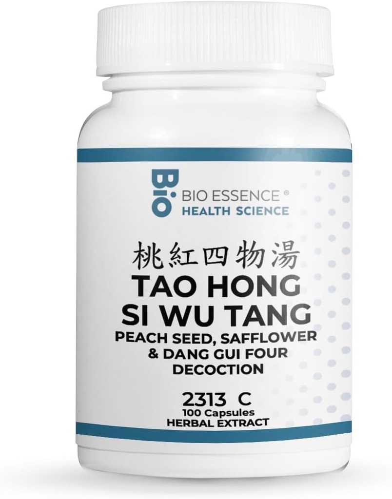 2313C Tao Hong Si Wu/Peach Seed, Safflower & Dang GUI Four Decoction 100 Capsules/bpttle (2本入)