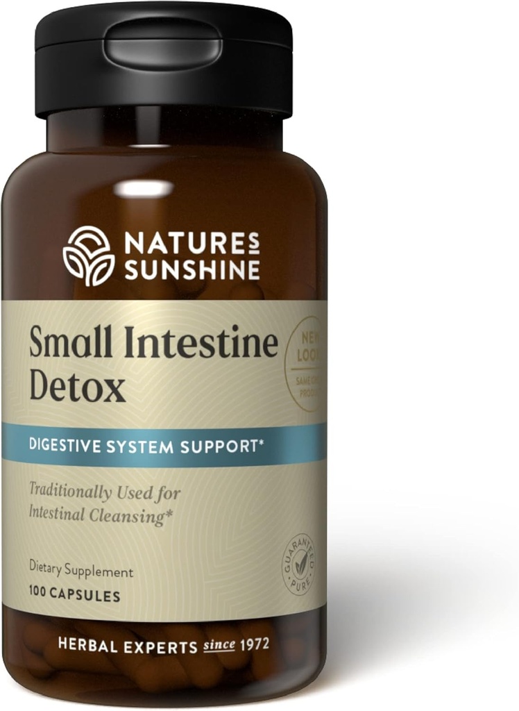 Nature's Sunshine Small Intestine Detox, 100 Capsules | Natural Formula Soothes Digestive Tissue and Helps with the Breakdown of Proteins