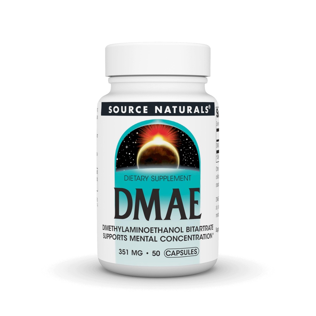 源のNaturals DMAEのジメチルアノエタノールのBitartrate -サポート精神集中 - 50のカプセル