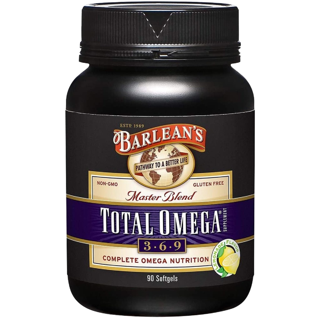 Barleanの合計オメガ3 6 9のSoftgels、BorageおよびFaxseedオイルとの混合された魚油の補足、1,000 mg Omegas ALA、EPA、共同サポート補足のためのDHAおよびGLA、90の計算