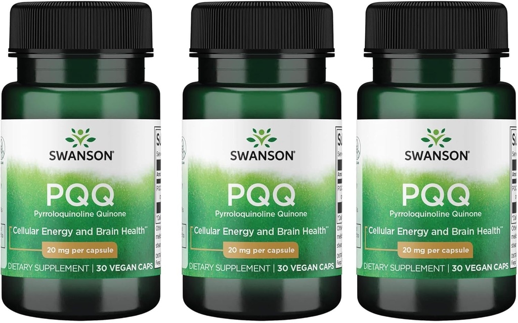 Swanson Pqq Pyrroloquinoline Quinone 20 mg 30 Vegの帽子 (3パック)