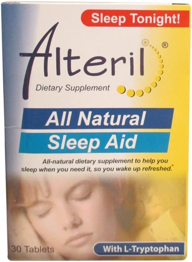 Biotab Nutraceuticals Alteril Sleep Aid with L-Tryptophan、タブレット30 ea (パッケージは異なる場合があります)
