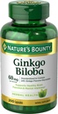 Nature's Bounty Ginkgo Biloba、健康な脳機能、草の補足、60 Mg、200のカプセルを支えて下さい