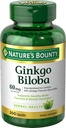 Nature's Bounty Ginkgo Biloba、健康な脳機能、草の補足、60 Mg、200のカプセルを支えて下さい