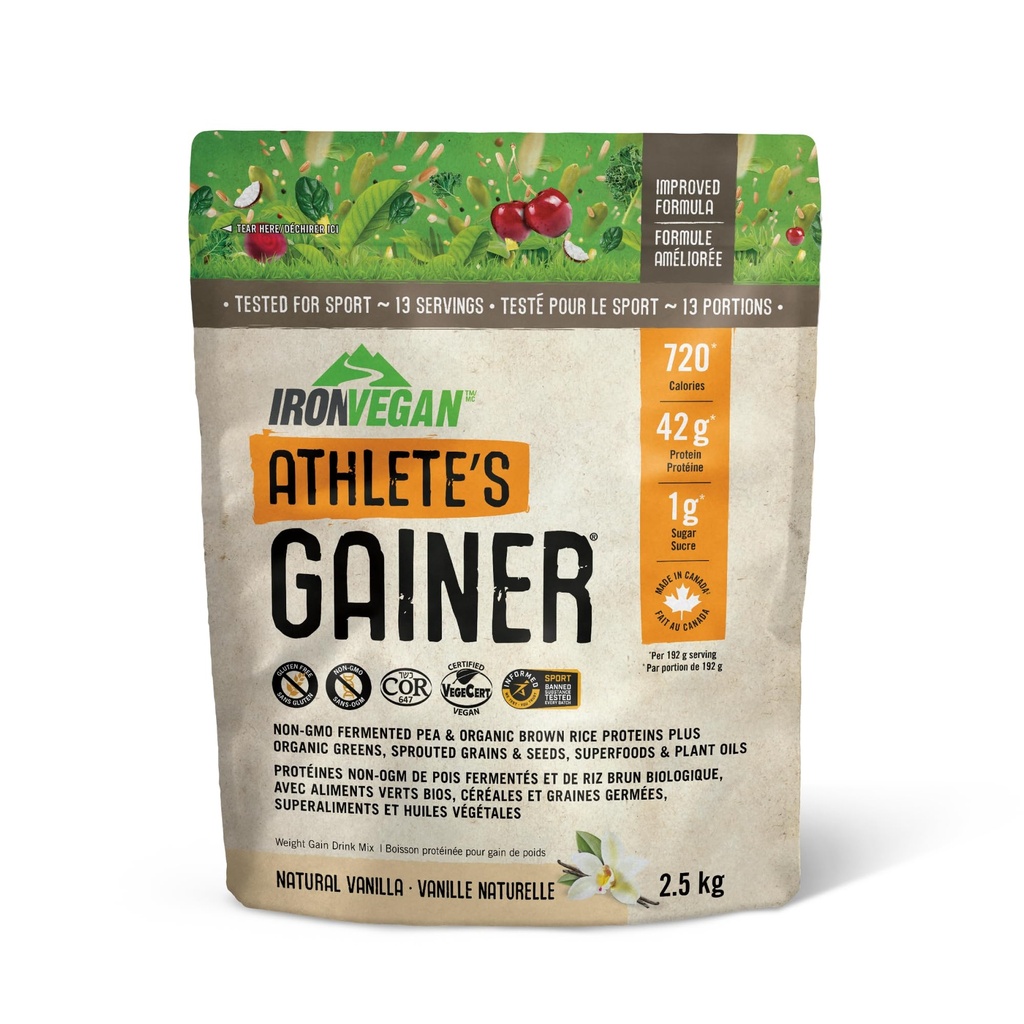 Gainerのバニラ蛋白質の粉、2500 GR