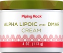 パイピングロックアルファリポ酸 | 4 oz | DMAE クリームで | 顔と皮膚の水分補給と固着 | 非GMO、グルテンフリー