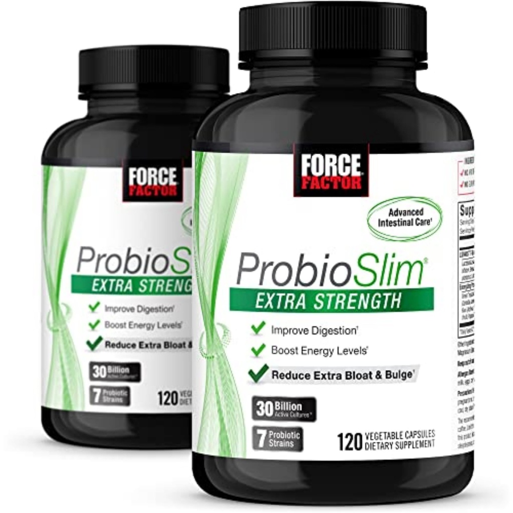 力率 ProbioSlim の余分強さ、Gut の健康サポートのための 30 億 CFUs および緑茶のエキスが付いている女性および人のための Probiotic の補足、浮気およびガスの救助、120 の計算(パック 2)