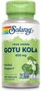 SOLARAY Gotu Kola 450mg - Centella Asiatica Herbal Supplements - Gotu Kolaカプセルは、強力なウェルネスサポートのための全空で作られた - ビーガン、非GMO、Lab Verified、60日間保証、100のサービング