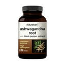 NatureBell Ashwagandha with ブラックペッパー、240カプセル  高吸収コンプレックス - 余分な強度ルート抽出物 - リラックスのための適応物質サプリメント - 非GMO