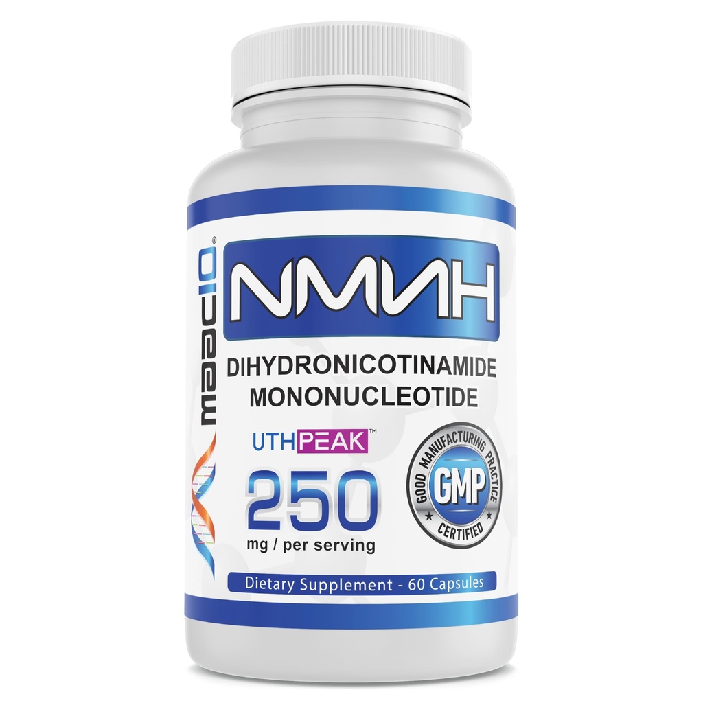 MAAC10 NMNH (NMN の補足の代わり) 250mg サービング | UthpeakTM NMNH (Dihydronicotinamide Mononucleotide) よりよい安定性のための | 30 日の供給。